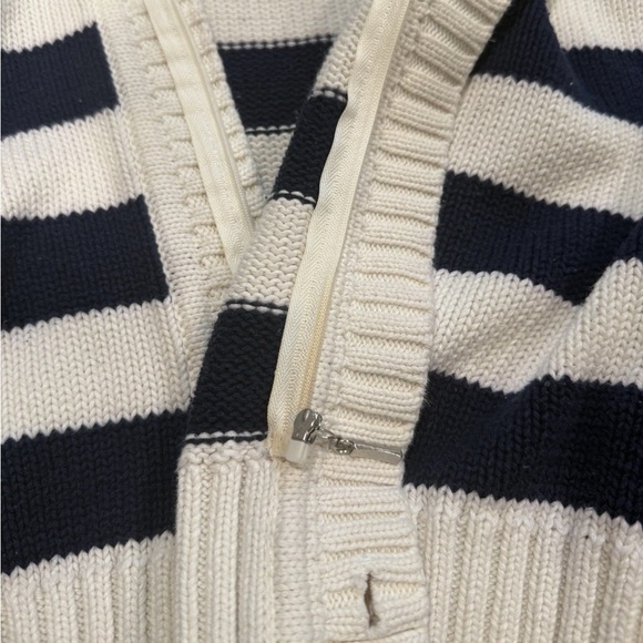 Vintage Ole Miss Rare Embroidered Cable Knit Jacket College Football Stripe Med - Picture 12 of 16